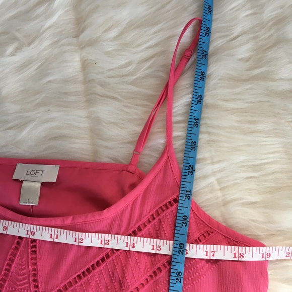 Loft sundress large pink flowy - Picture 6 of 6